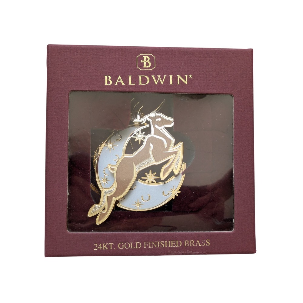 Baldwin 2007 Impala Christmas Ornament‎ 24KT Gold Finished Brass